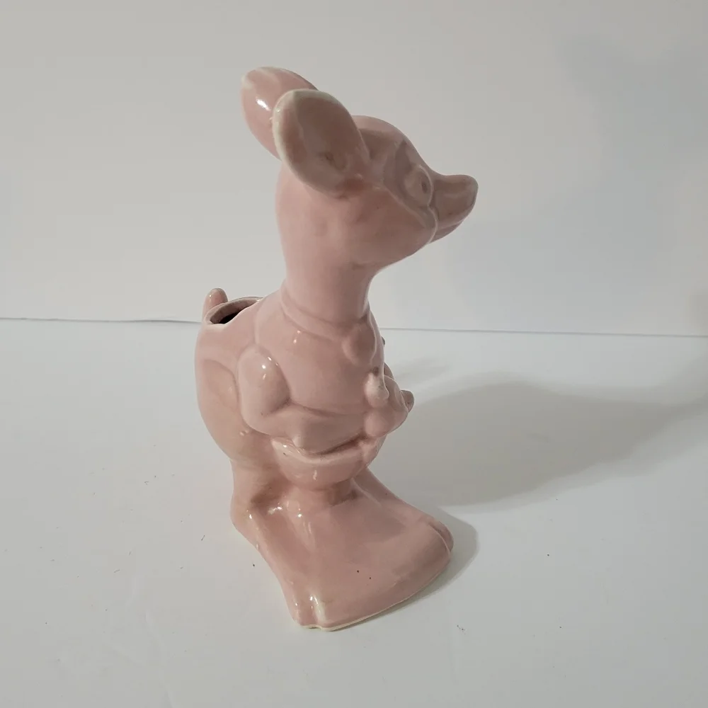 USA Pottery Kangaroo With Baby Planter